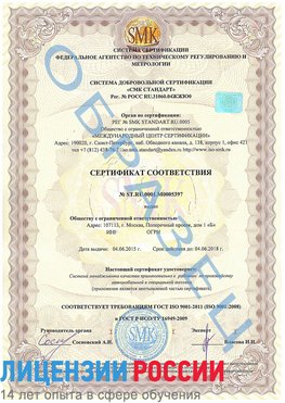 Образец сертификата соответствия Белая Калитва Сертификат ISO/TS 16949