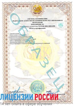 Образец сертификата соответствия (приложение) Белая Калитва Сертификат OHSAS 18001